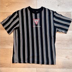 GUESS Men's Black Striped Shirt